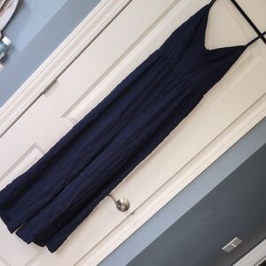 Elegant Navy Blue Wide Leg Jumpsuit‎